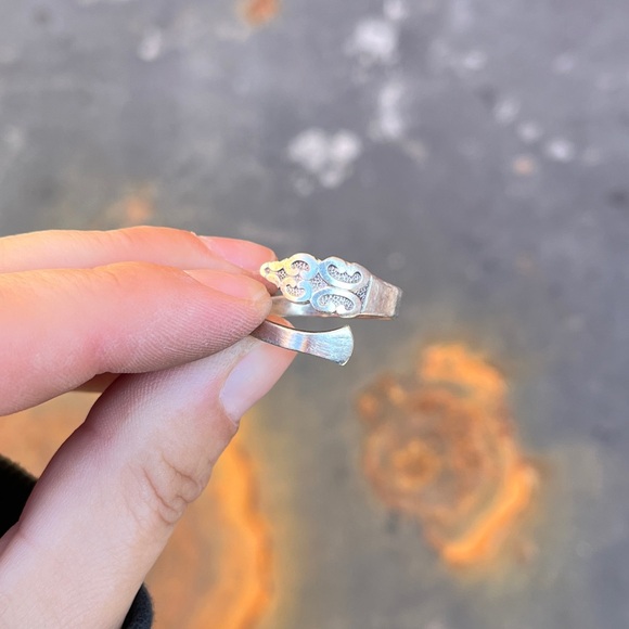 VTG Sterling Silver Spoon Ring - Picture 5 of 11